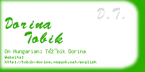 dorina tobik business card